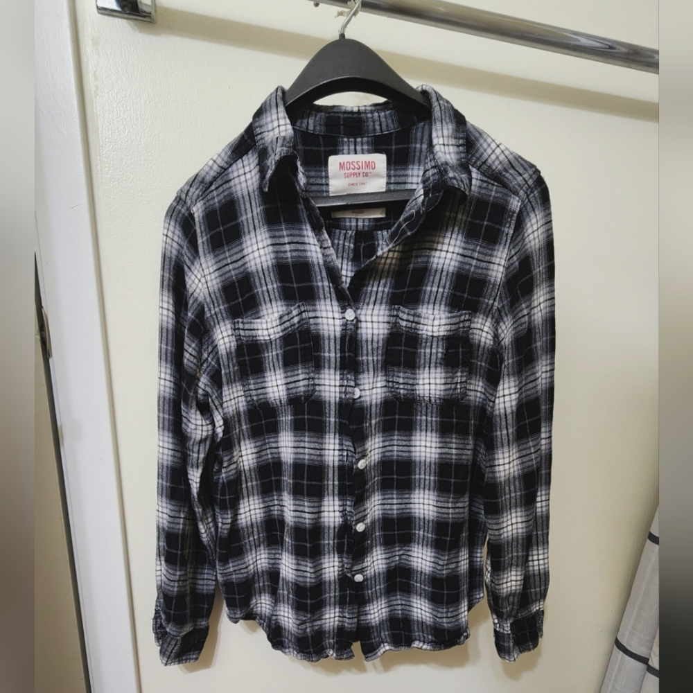 Women's Large Mossimo Supply Co Boyfriend's Fit Flannel Shirt